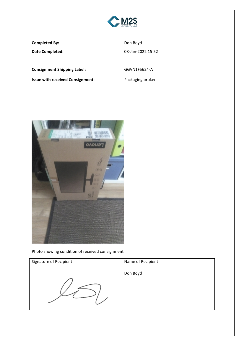 Package Report Output