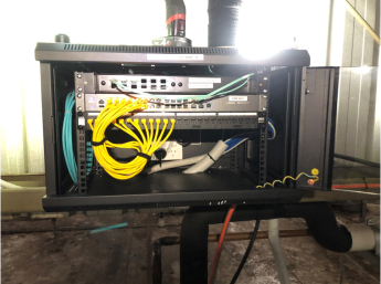 Installation Data cabinet with POE Switch